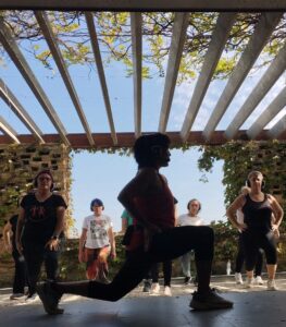 Bailando entre viñedos